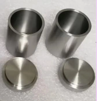 Tantalum straight wall crucible 99.9% Ta — ASTM B708 certified for reactive metal vacuum processing applications