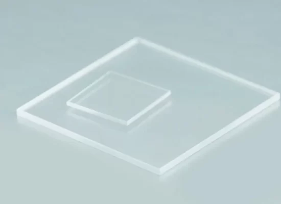 High-precision polished transparent CaF2 crystal optical window for UV and IR application